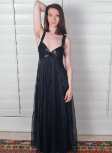 Geneva - Long Black Evening Dress